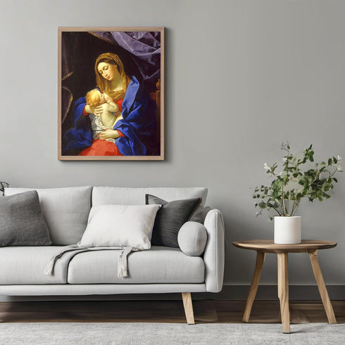 Posterizer 1 pcs-Madonna and Child 1628-1630 painting poster-Religious Posters-Gifts for Christians -Decor for Church, Sunday School Classroom- un...