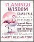 Posterizer 1 pcs-Funny Flamingo Quote-Strive for Balance-Comedy Art-Motivational & Inspirational Art- Living Room Bedroom Decor- unframed wall art...