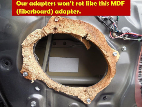 Front Speaker Adapter Spacer Rings Fits Fits 99-05 BMW E46 3 Series - SAK123_5...