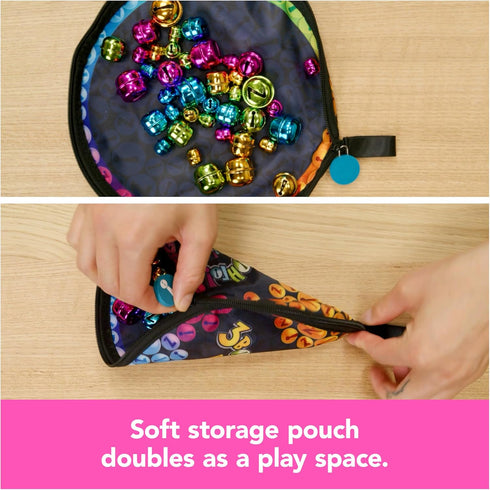 Bellz!, The Quick to Pick-up Family Magnet Game with Magnetic Wand and Colorful Bells, Giftable Pouch Included for On-The-Go Fun, for Kids Ages 6 ...