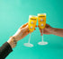 BigMouth Inc. Mimosa Recipe Glass Set – Set of 2 – Each Glass Reads “92% Day Drunk” and “8% Vitamin C” - Makes a Great Gift, Made of Glass, Clear,...