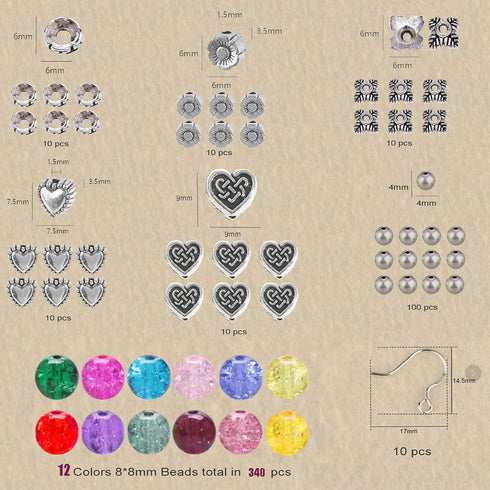 Glass Beads for Jewelry Making (Popping Beads 15)...