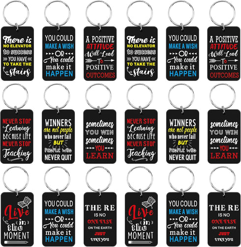 Funtery 18 Pcs Motivational Keychains Bulk Inspirational Gifts for Employees School Thank You for Coworkers Friend(Religious)...