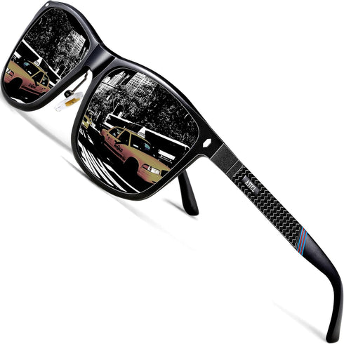 ATTCL Men's Driving Polarized Sunglasses For Men - Al-Mg Metal Frame Ultra Light...