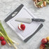 Farberware Nonslip Poly Cutting Board, 8x10-Inch, Gray and White...