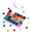 24 Colour 4-Hole Resin Button Set, Choice of Small, Medium or Large Sizes, Haberdashery for Crafting, Sewing, Replacement, Knitting Sweaters, Hand...