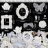 kikonoke 350 Pieces 3D Resin Rose Flower Bows Butterfly Embellishments Angel Charms Picture Frame with Flatback Pearl Beads for Craft DIY Making S...