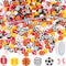 300 Pcs Sports Ball Beads for Jewelry Making, Sports Polymer Clay Beads Bulk, Baseball Basketball Soccer Volleyball Softball Football Beads Charms...
