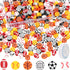 300 Pcs Sports Ball Beads for Jewelry Making, Sports Polymer Clay Beads Bulk, Baseball Basketball Soccer Volleyball Softball Football Beads Charms...