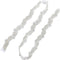 ShiDianYi Rhinestone Applique Silver Bridal Sash Wedding Dress Belt Sash Rhinestone Belt Wedding Sash...