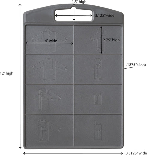 Household Essentials 195 Shirt Folding Board For Laundry | Folds T-Shirts, Polos And Dress Shirts , Black...