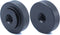 2 Pack 25mm Large Knurled Edge 1/4"-20 Female Thumb Wheel Lock Nut Adapter (Black)...