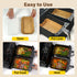Air Fryer Liners Disposable, Rectangular Parchment paper for Ninja 2-Basket Air Fryer, 125Pcs Natural Ninja Dual Airfryer Liners, Greaseproof Air ...