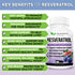 Extra Strength Resveratrol 1568mg - 180 Capsules - 3 Months Supply | Antioxidant Supplement | Natural Trans-Resveratrol Pills | for Anti-Aging, He...