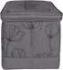 Everything Mary Collapsible Sewing Kit Organizer Box, Grey floral - Supplies Storage Basket for Supplies and Accessories - Organization for Thread...