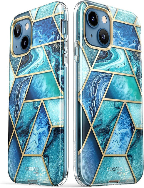 i-Blason Cosmo Series Slim Full-Body Protective Case for 6.1-Inch iPhone 13 (2021 Release), Ocean Blue...