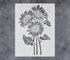 GSS Designs Sunflower Stencils 8.3x11.7Inch Flower Stencils for Painting on Wood Canvas Paper Fabric Floor Furniture Reusable Mylar Stencil for Cr...