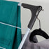 Home Basics Metal Clothes Rack for Hanging Clothes (Silver) 3 Tier Portable Clothes Rack for Swimsuits, Towels, Shirts, Pants, and Accessories | F...
