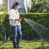 High Pressure Garden Hose Nozzle Sprayer Heavy Duty -10 Spray Pattern Water Hose Nozzle for Outdoor, THUMB CONTROL On Off Valve,Hose Head Attachme...