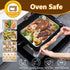 P&P CHEF 12.5 Inch Baking Sheet Pan with Rack Set, Stainless Steel Cookie Sheet Pan Tray with Cooling Rack for Oven Use, Cooking Roasting, Non Tox...