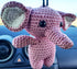Elephant Cute Ornament, Car Rearview Mirror Hanging Decorations, Automotive Crochet Handmade Holder Accessories, Bag Ornament....