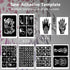 Moricher Temporary Tattoo Kit - 15 Body Markers + 132 Reusable Stencils + Face Gems, Cosmetic Grade Dual-ended Tattoo Pens, A4 Henna Tattoo Templa...