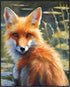 Posterizer 1 pcs- Oil painting style print of a red fox-Art for Animal Lovers-Floral Botanical Art- Gift for Men Women Entrepreneur Teens-Decor fo...