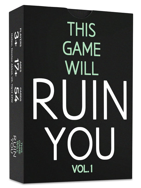 This Game Will Ruin You Vol 1 - Card Games for Adults & Bachelorette Parties - Party Games for College Students & Fun Adult Game Night Ideas - Boa...