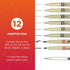 SAKURA Pigma Micron Fineliner Pens & Gelly Roll Classic White Pens - Pens for Writing, Drawing, or Journaling - Assorted Point Sizes - 8 Black Ink...