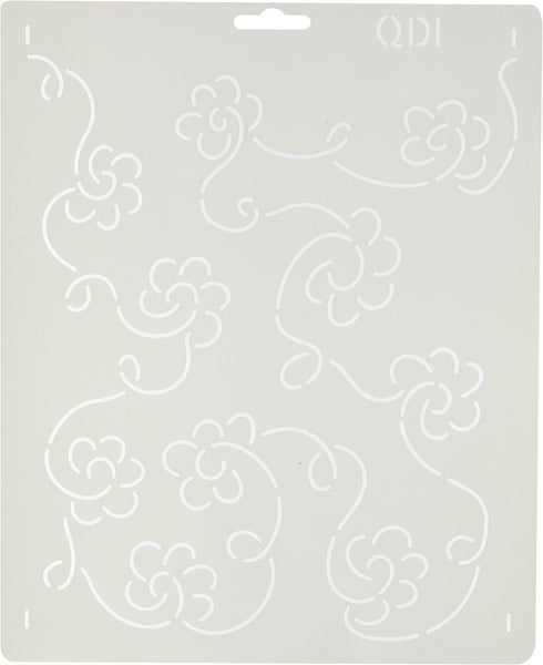 Quilting Creations Small Floral Background Quilt Stencil...