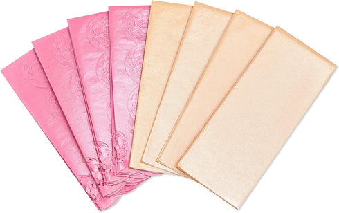 Papyrus 8 Sheet Tissue Paper (Pink and Peach with Rose Edges) for Gifts, Decorations, Crafts, DIY and More...