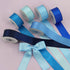 Double Face Blue Satin Ribbon for Gift Wrapping Wedding Gift Ribbon Baby Shower Boy 6 Colors Satin Ribbon 1" X 5 Yard Each Total 30 Yds Per Packag...