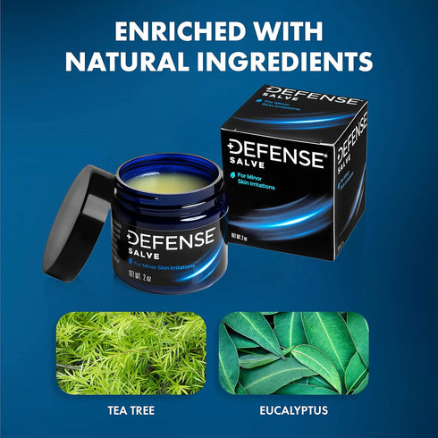 Defense Soap Organic Tea Tree Ointment | All Natural Herbal Salve for Skin, Wrestling, Jiu Jitsu, Bjj. 2 Oz Jar...
