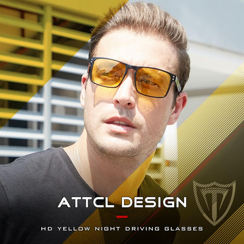 ATTCL Polarized UV Protection Fishing golf Driving Sunglasses for Men Al-Mg Metal Frame Ultra Light...