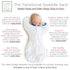SwaddleDesigns Transitional Swaddle Sack, Arms Up Half-Length Sleeves & Mitten Cuffs, Swaddle for Newborn Transition to Baby Sleep Sack Wearable B...