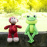 Frog Stuffed Animal Plush Frog Toy Soft Cuddly Cute Green Frog Plushie with Long Leg Home Sofa Decor for Birthday Halloween (17 Inch)...