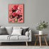 Posterizer 1 pcs-vintage instruments and flowers-pink girly collage-Abstract & Modern Art-Floral & Botanical Art-Gift for Art Lovers- UNFRAMED Wal...