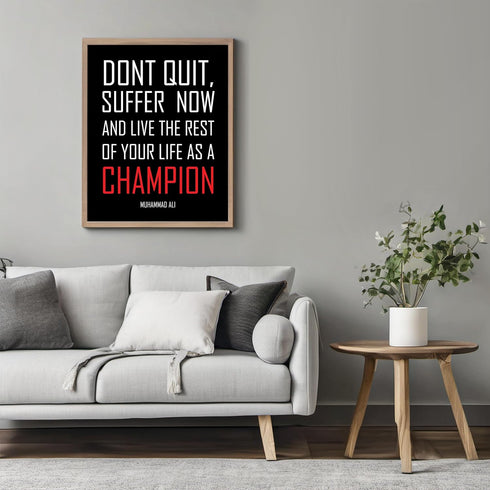 Posterizer 1 pcs-don't quit-encouraging quote-Men's Art Collection-Motivational & Inspirational Art-Gift for Entrepreneurs-Decor for Home & Office...