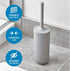 iDesign Cade Bowl Brush and Holder, Toilet Cleaning Set for Bathroom, Matte Gray 2 Each...