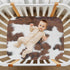 White Brown Print Cow Crib Sheets for Boys and Girls, Fitted Baby Crib Sheets Soft and Breathable Mini Crib Sheets 39 X 27 X Inches...