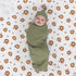 Miracle Baby Swaddle Blanket and Hat Set Newborn Swaddle Wrap Soft Stretchy Receiving Blanket for Baby Boys Girls, Large 47 x 47 inches (Lion)...