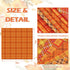 40Pcs Fall Cotton Fabric Bundles Orange Yellow Buffalo Plaid Fat Quarters Autumn Thanksgiving Quilting Patchwork for DIY Craft Home Party Decor, 1...