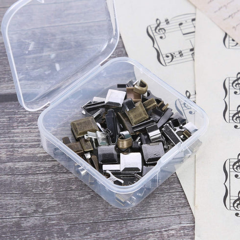 60 Pcs Metal Zipper Stopper, Zipper Repair Kit for Jackets, Zipper Replacement Slider, Bottom Stop Replacement, Zipper Insertion Pin, for Coats Ja...