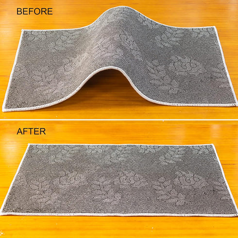 Rug Gripper Tape for Hardwood Floors and Tiles?8 PCS Non- Slip Rug Pads Double Sided Carpet Tape Rug Corner Grippers for Area Rugs Washable Reusab...