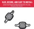 PRO BIKE TOOL Bike AirTag GPS Mount - Concealed Bicycle Tracker Holder - Easy-Install, Durable & Weatherproof - Fits Standard Water Bottle Cages w...