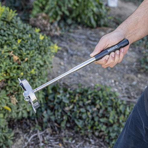 NEIKO 53426A 35LB Magnetic Pick Up Tool, Large Magnet with 3.3" Head, Extendable Magnetic Sweeper on a Stick up to 33.5 Inches, Nail Finder Pickup...