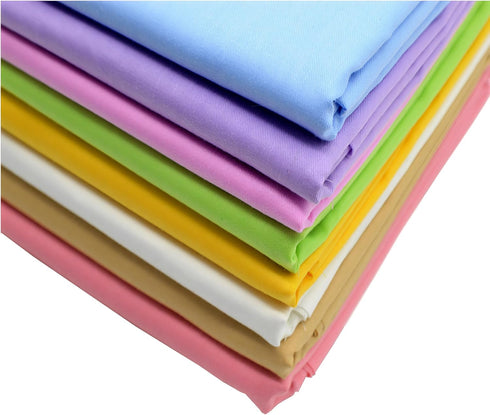 iNee Candy Solids Fat Quarters Fabric Bundles, Quilting Fabric for Sewing Crafting,18x22 inches,(Candy Solids)...