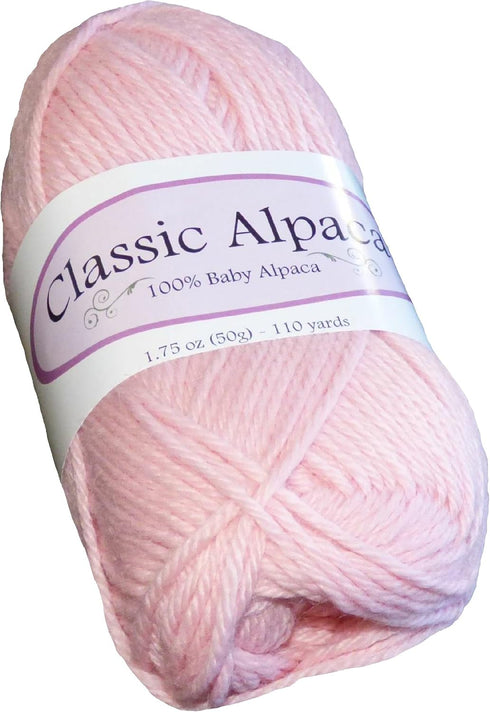 Classic Alpaca 100% Baby Alpaca Yarn #2019 Petal Pink...