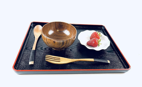JapanBargain 2685x4, Set of 4 Wooden Dinner Spoons Yogurt Spoons Snack Spoons Ice Cream Spoons Children Spoons, 7-3/4 inch...