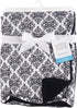 Hudson Baby Unisex Baby Plush Mink and Sherpa Blanket, Classic Damask, One Size...